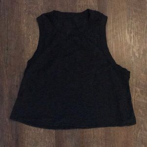 Lululemon burnout high neck crop top
